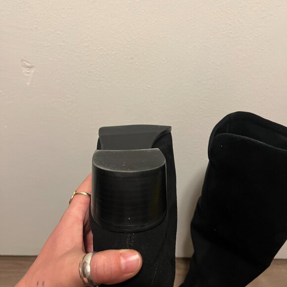 Stuart Weitzman Women's Boots Size 7.5 Black Suede Over the Knee 5050 Boot - Picture 5 of 7